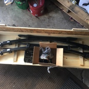 This message is brought to you by Rogers Finally got some parts from the leaf spring recall. Bushings and some hardware should come in handy when the