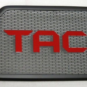 Flat Black Bezel - Sharp Letters - Red 1