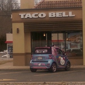Hello Kitty likes Taco Bell