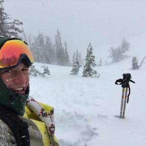 Atleast 2 ft of snow in the last 2 days, and 40 mph winds. Only got stuck in one small avalanche on the way down. God what a killer morning!