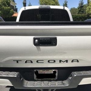 Taco tailgate letters