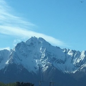 Fresh snow Pioneer Peak