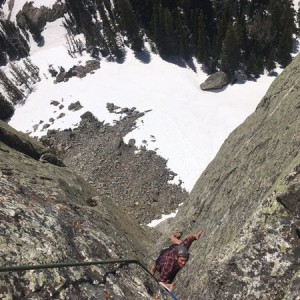 From yesterday's climb. First multi pitch in the bag!