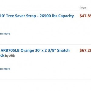 ARB STraps Amazon Prices