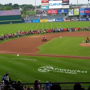 Jacob on Pawsox field