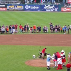 Jacob on Pawsox field