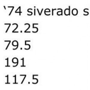 3rd Gen '74 Siverado Compaison