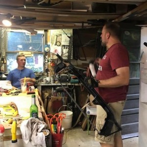"Kid" free night. Kinda. Homertacos first sleepover . Getting shit done and having fun!