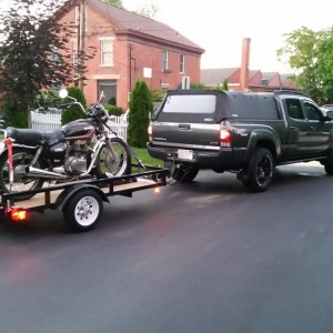 Picking up bike in Mystic CT