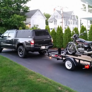 Picking up bike in Mystic CT