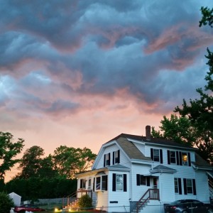 Sky right before a thunderstorm