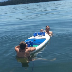 Happy 4th everyone. Paddelboard Beer Pong