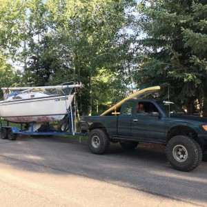 Had to drag this thing through the neighborhood. Haven't had it on the main roads yet, though I really want to try it. Afraid sluggo might blow up tho