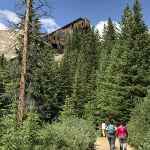 Hiking up to Champion Mill