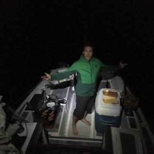 Boat camping! First try is going perfect!