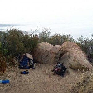 Getting above the clouds for the sunrise.