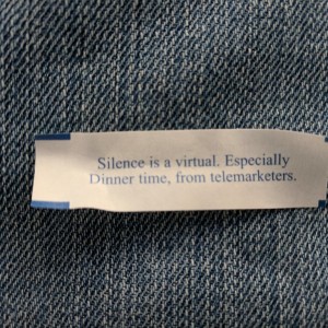 I like virtual silence...