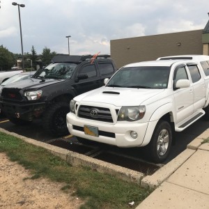 Parked next to stock. lol