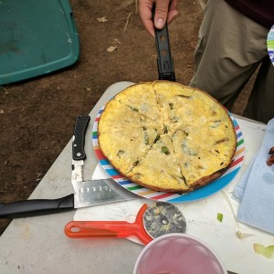 Not quite an omelette. Maybe egg pie? :notsure: