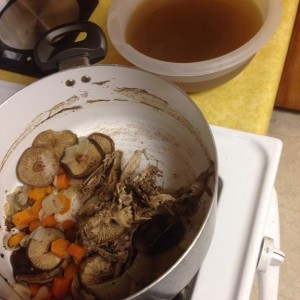 Grouse stock done. Ready for its meat, veggies, and barley tomorrow night :hungry: