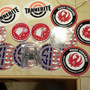 Favorite gunshop has a full box of free stickers/patches. May go back another time.