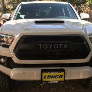 TRD Pro grill swap out for stock braces!