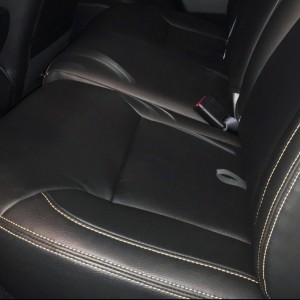 Leather back seats