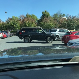 Saw this sweet 4Runner down in Harrisonburg/JMU. Had a total chaos decal and another that I cant remember/read from the pic haha