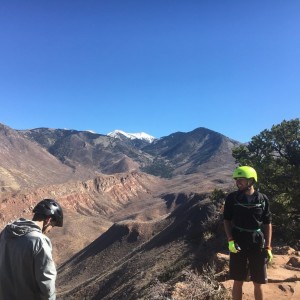 Started the ride at 11,200 ft, about where the bottom of the snow line is on those mountains in the back ground. Went 30 miles and dropped 8000 vertic