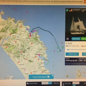 Stalker level: Pro! I've found my girlfriends exact location off the coast of NZL. Can't hide from me
