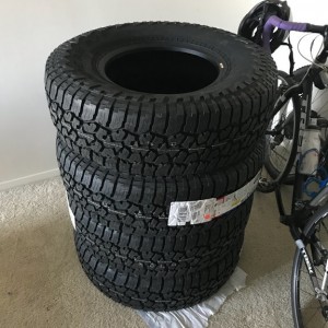 Falken at3w 265 75 16. Ill mount them at some point this week or next weekend