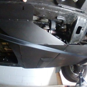 Installing Mid skid, Tcase skid