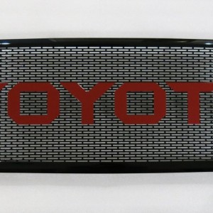 Gloss Black Bezel / Red Sharp Letters 1