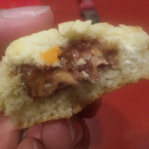 I put a milkyway inside a biscuit... Walkin the fine line between crazy and genius