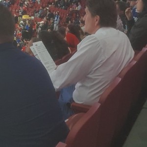 This message is brought to you by Rogers Coach Babcock checking the Habs line up...