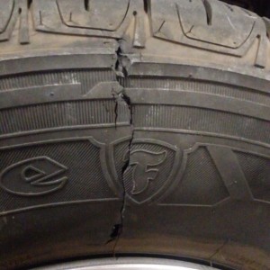Sidewall fail - closeup