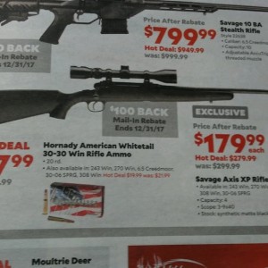 Anybody need a rifle?