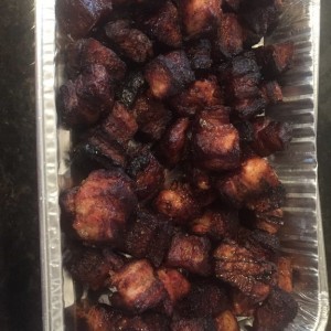 First time taking a shot at pork belly burnt ends. Almost there!