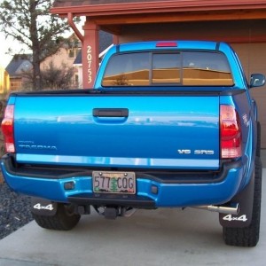 Color matched Tacoma badge