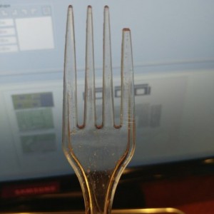 When you're so hungry that you don't notice your fork is missing a tine until you're done and have to pause to wonder if it was broken before or if yo