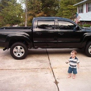 My truck w/ the new rear springs and FREE new shocks