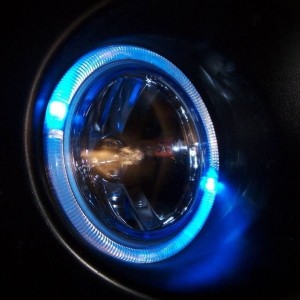 Halo ring light in blue mode