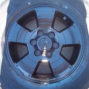 Blacked wheel