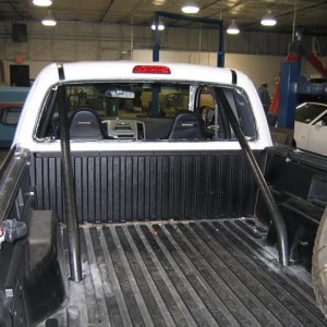 Rear support tubes for the roll cage