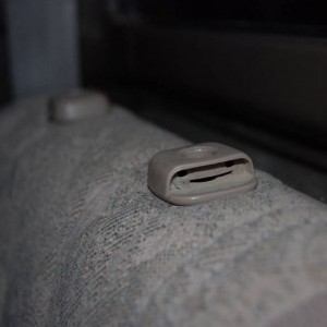 2000 tan tacoma headrest push button - missing