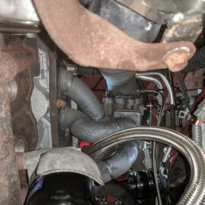 Oil drain routing