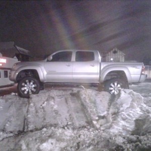 07 double cab silver 6" lift