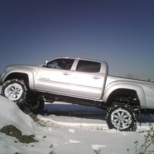 07 double cab silver 6" lift
