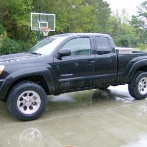Black 08 Tacoma with tires