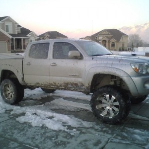 07 double cab silver 6" lift